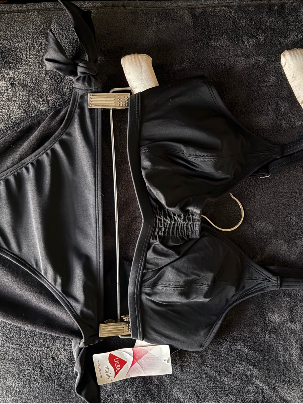 Athleta Black 32DD Bikini Top With Matching Medium Bottoms
